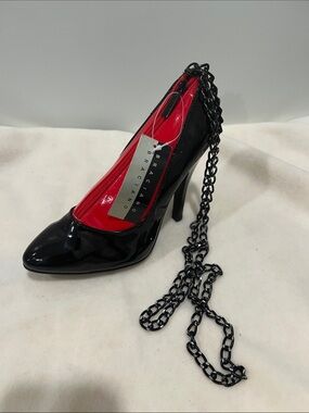 Braciano Vintage Black Patent Pointed-Toe Pump Purse NWT
